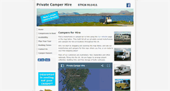 Desktop Screenshot of privatecamperhire.com